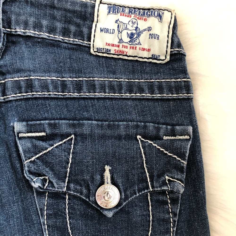 True Religion ladies low rise skinny jeans.